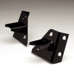 Jeep Wrangler YJ Light Mount Bracket Set - KC HiLiTES - Windshield Hinge - Black - `87-`05